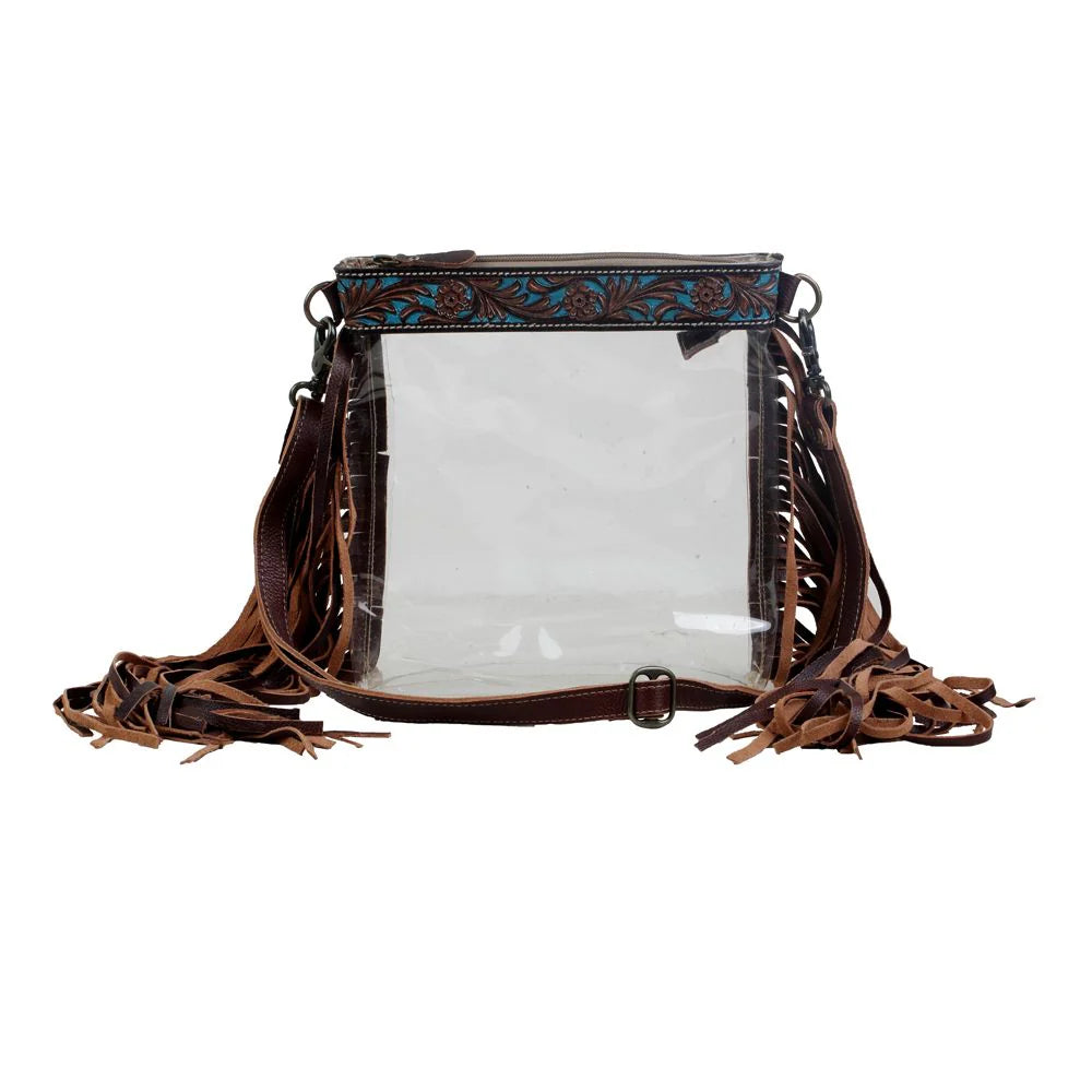 HANGY TANGY CLEAR FRINGE BAG