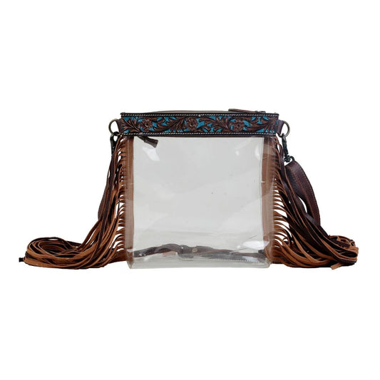 HANGY TANGY CLEAR FRINGE BAG