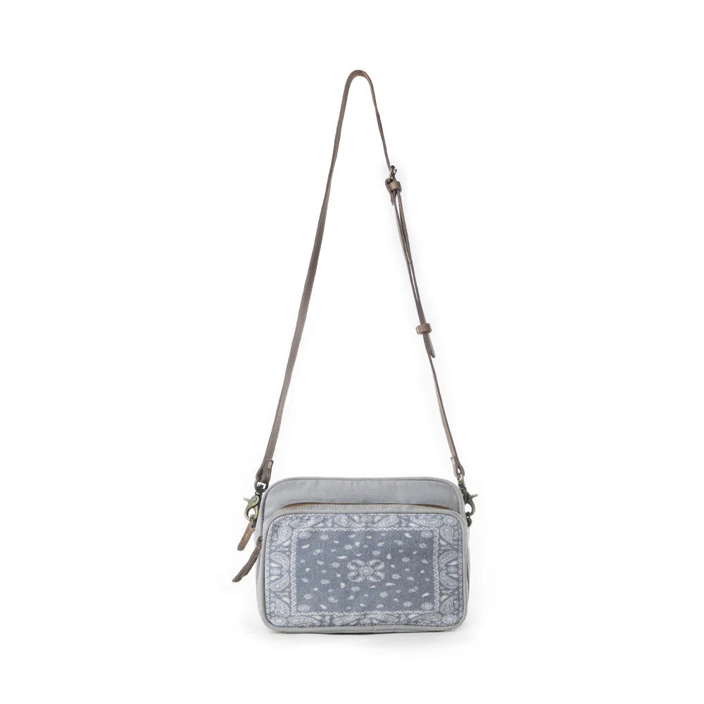 Paisley Plains Pouch in Smoky Ash