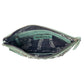 Nova Point Studded Wash Leather Pouch in Turquoise