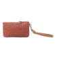 Nova Point Studded Wash Leather Pouch in Amber