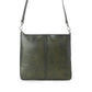 Zidana El Paso Twin Vegan Tanned Leather Crossbody Bag - Olive