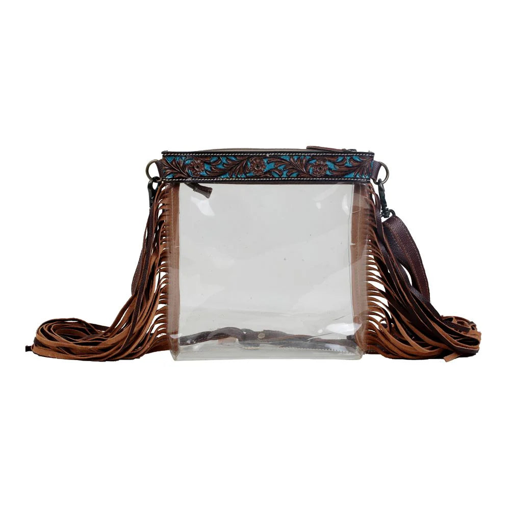 HANGY TANGY CLEAR FRINGE BAG