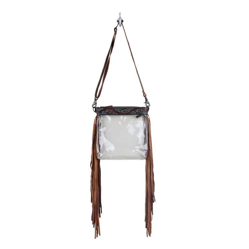 HANGY TANGY CLEAR FRINGE BAG