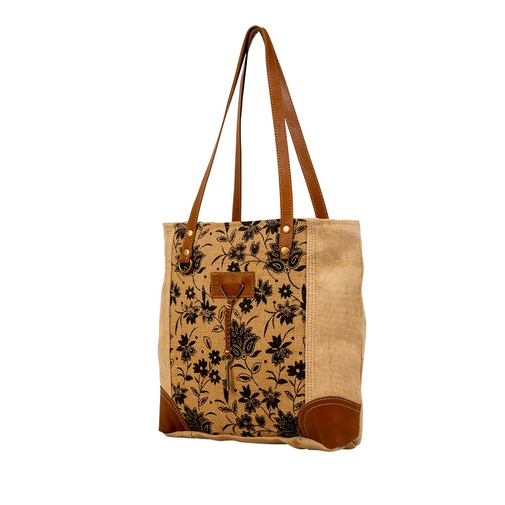 TAZZIE FLORAL TOTE BAG