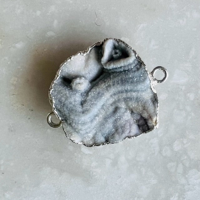 Druzy Stone Silver-6