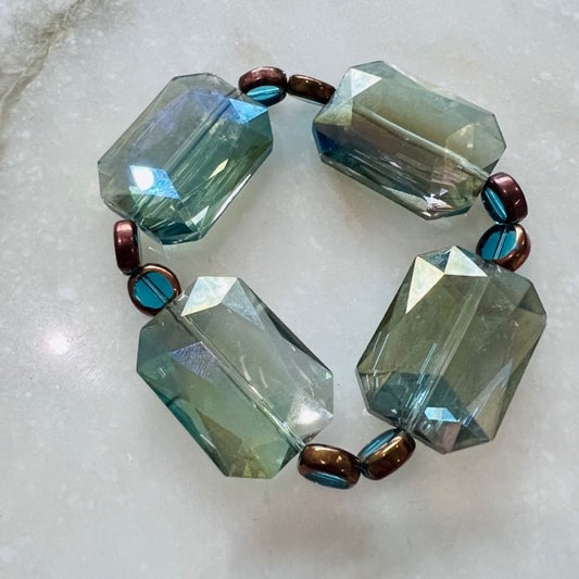 Turquoise Glass Bracelet