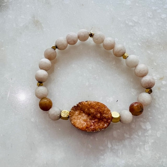 Orange Agate Bracelet