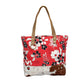 *NEW* CORAL FLOWER TOTE