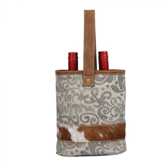 LEAF PRINTDBL WINE BAG