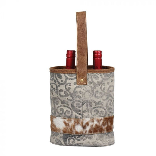 LEAF PRINTDBL WINE BAG