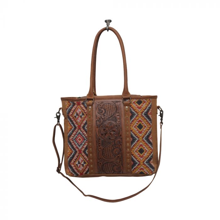 SCARLETT HAND-TOOLED TOTE